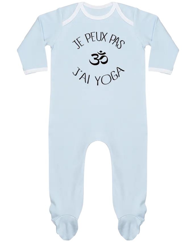 Body Pyjama Bébé Je peux pas j'ai Yoga par Freeyourshirt.com