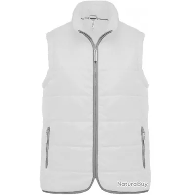 Bodywarmer White matelassé-KARIBAN TAILLE 2XL K611607