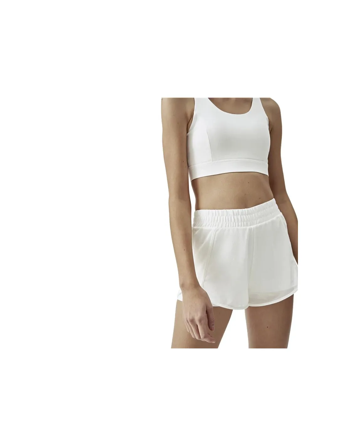 Born Living Yoga Collant court Padma Blanc cassé