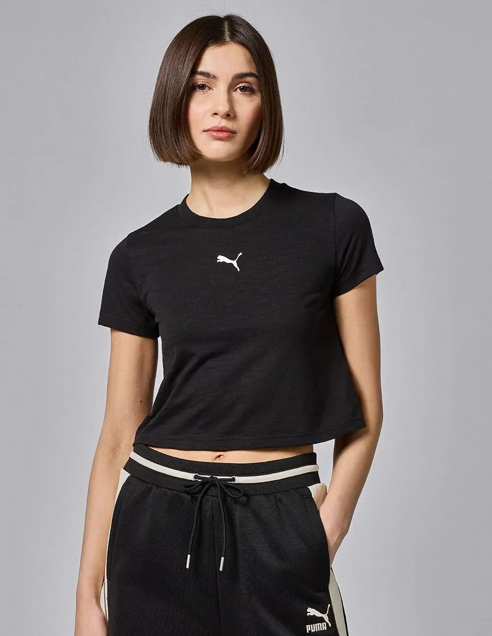 Camiseta Corta Puma Dare To Negra Mujer
