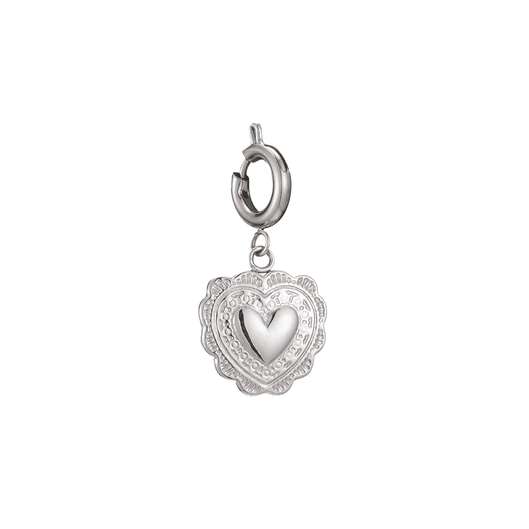 Charm acier coeur 2
