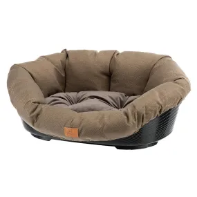 Ferplast panier chien avec coussin sofa' 8 lavable, lit pour chien en plastique rembourré, corbeille en plastique et coussi
