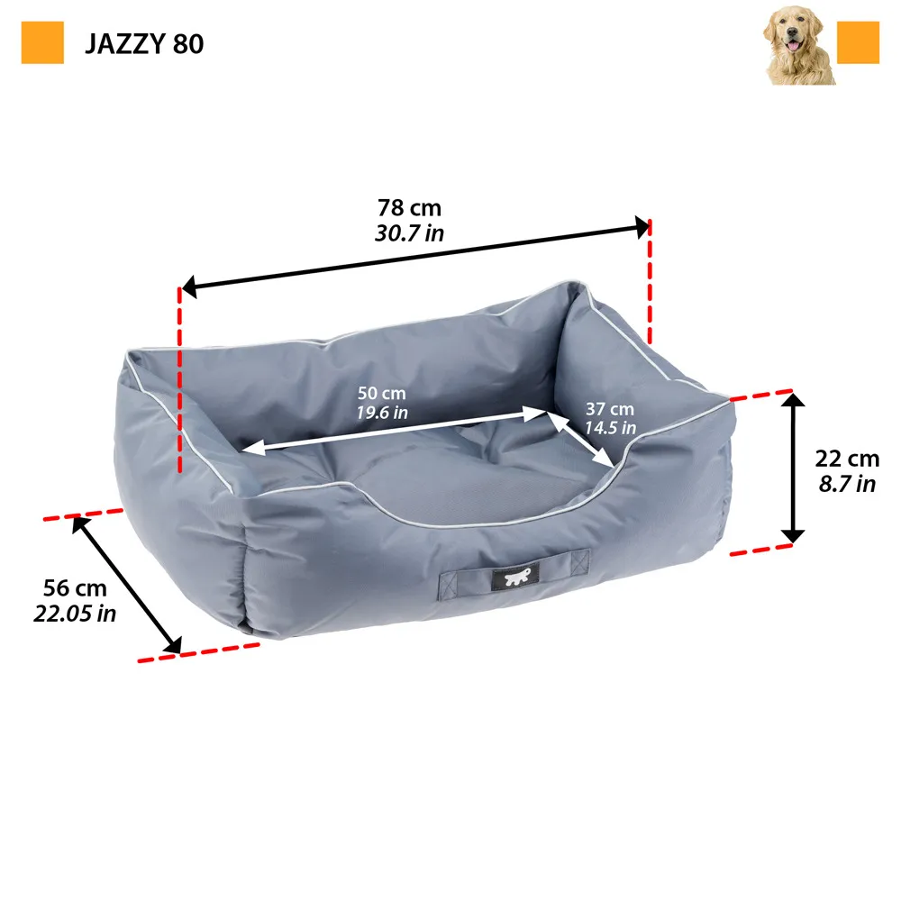 Ferplast panier chien coussin chien grande taille tissu anti-rayures lavable en machine à 30°cmatelas pour chien imperméable 78 