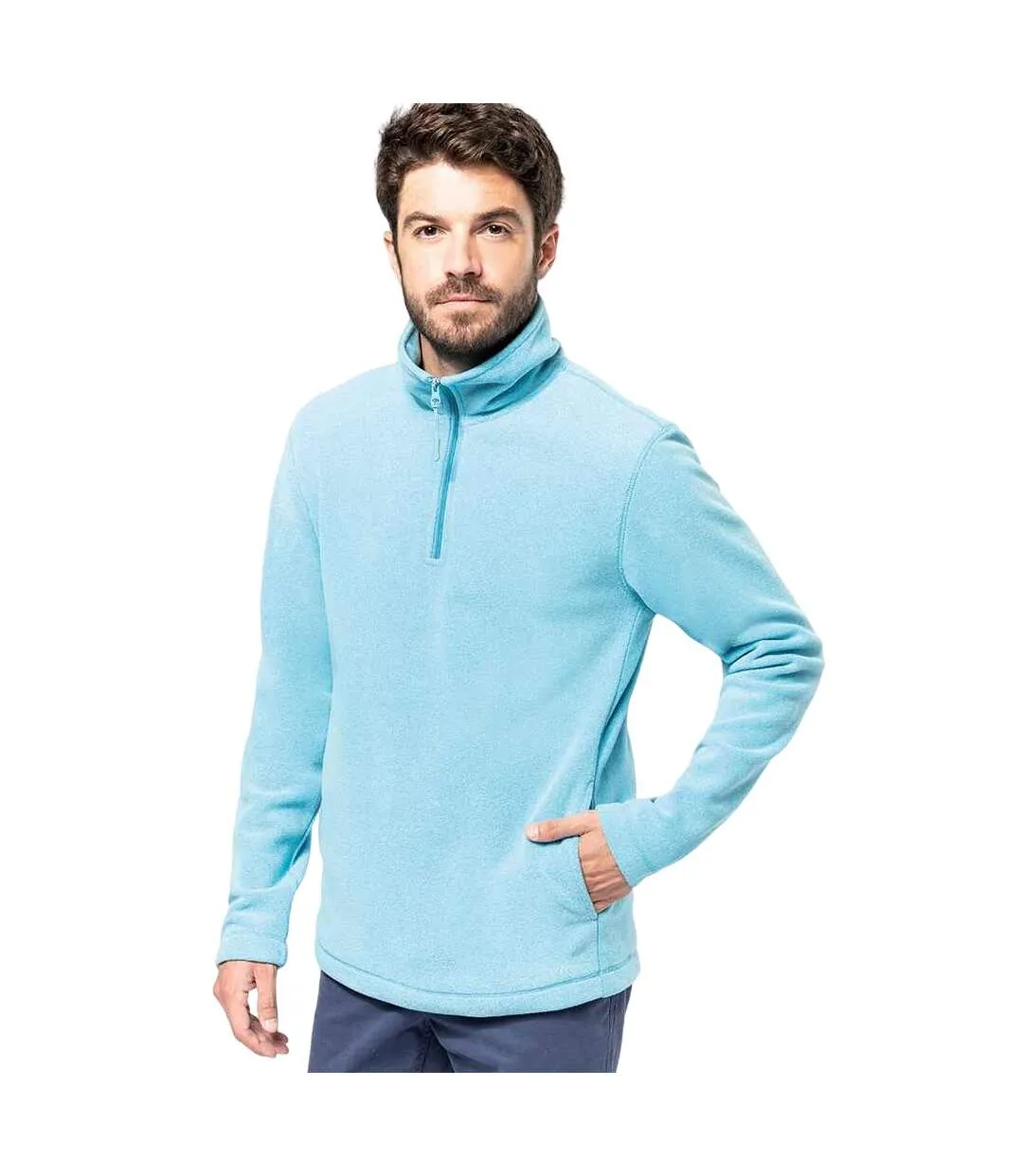 Haut polaire enzo homme bleu ciel Kariban