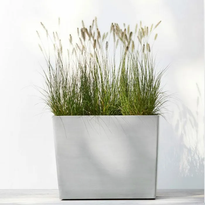 Jardinière sur roulettes Ecopots Paris, gris clair - différentes tailles | MarketOnWeb