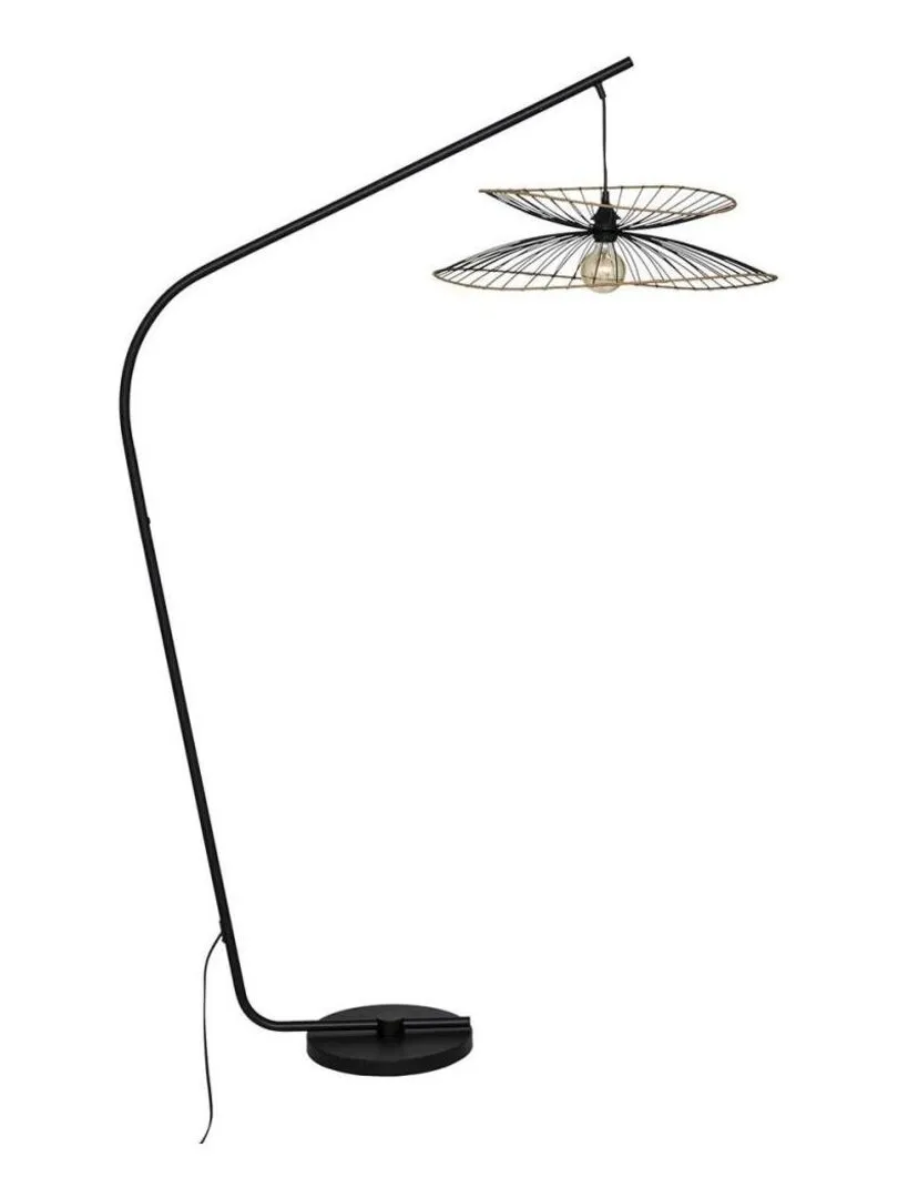 Lampadaire arc Alara noir H177 - Noir