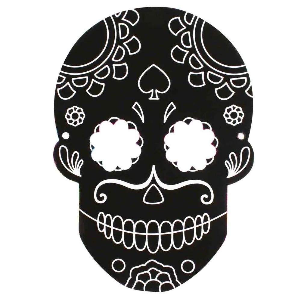 Masques à gratter avec élastiques et grattoir x 4 pièces différentes