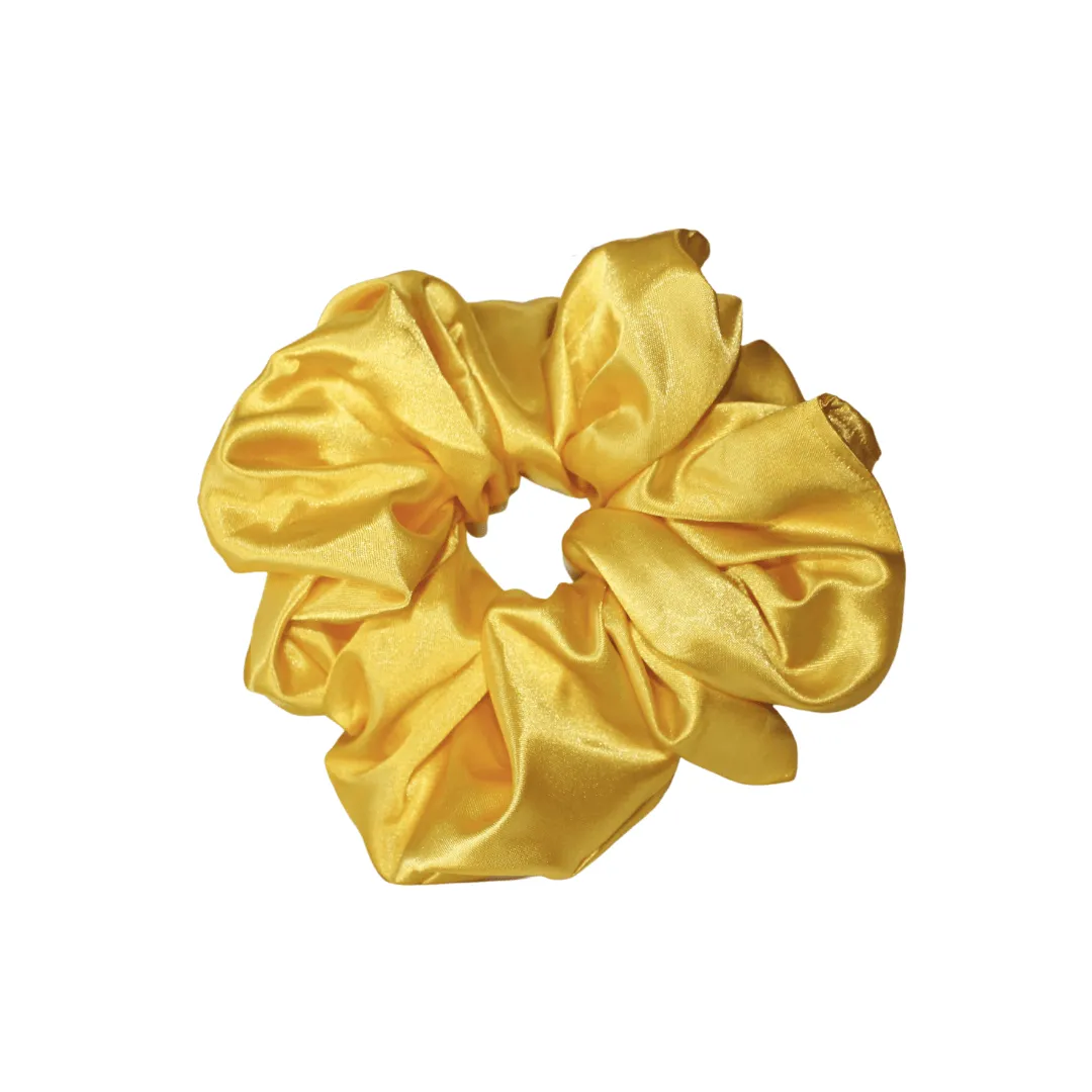Maxi Scrunchie satin jaune - Chouchou cheveux - ALEGRIHEAD
