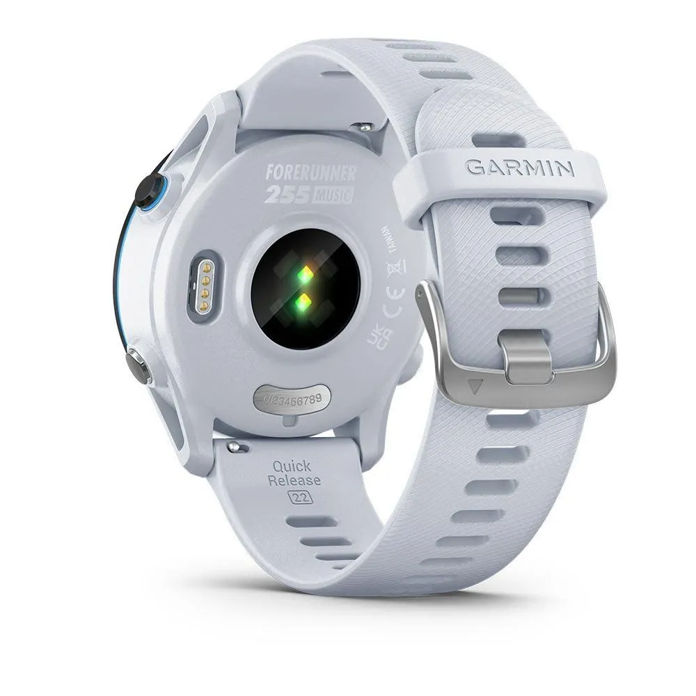 Montre de sport Garmin | Montre GPS connectée de running GARMIN FORERUNNER 255 MUSIC Whitestone | 010-02641-31