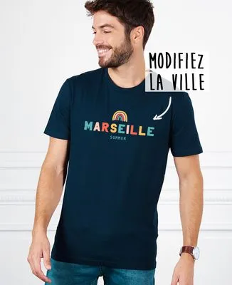Mug Ville arc-en-ciel personnalisé