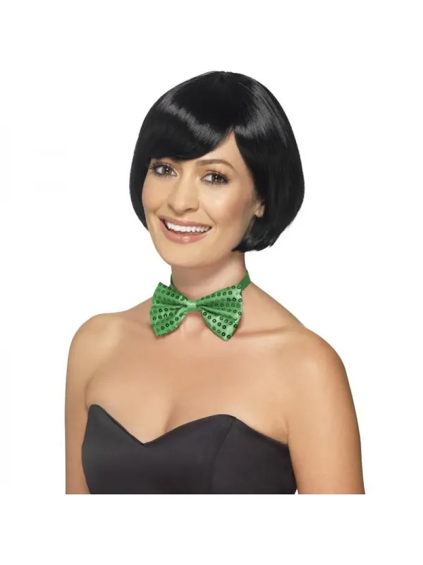 Nœud papillon sequins vert