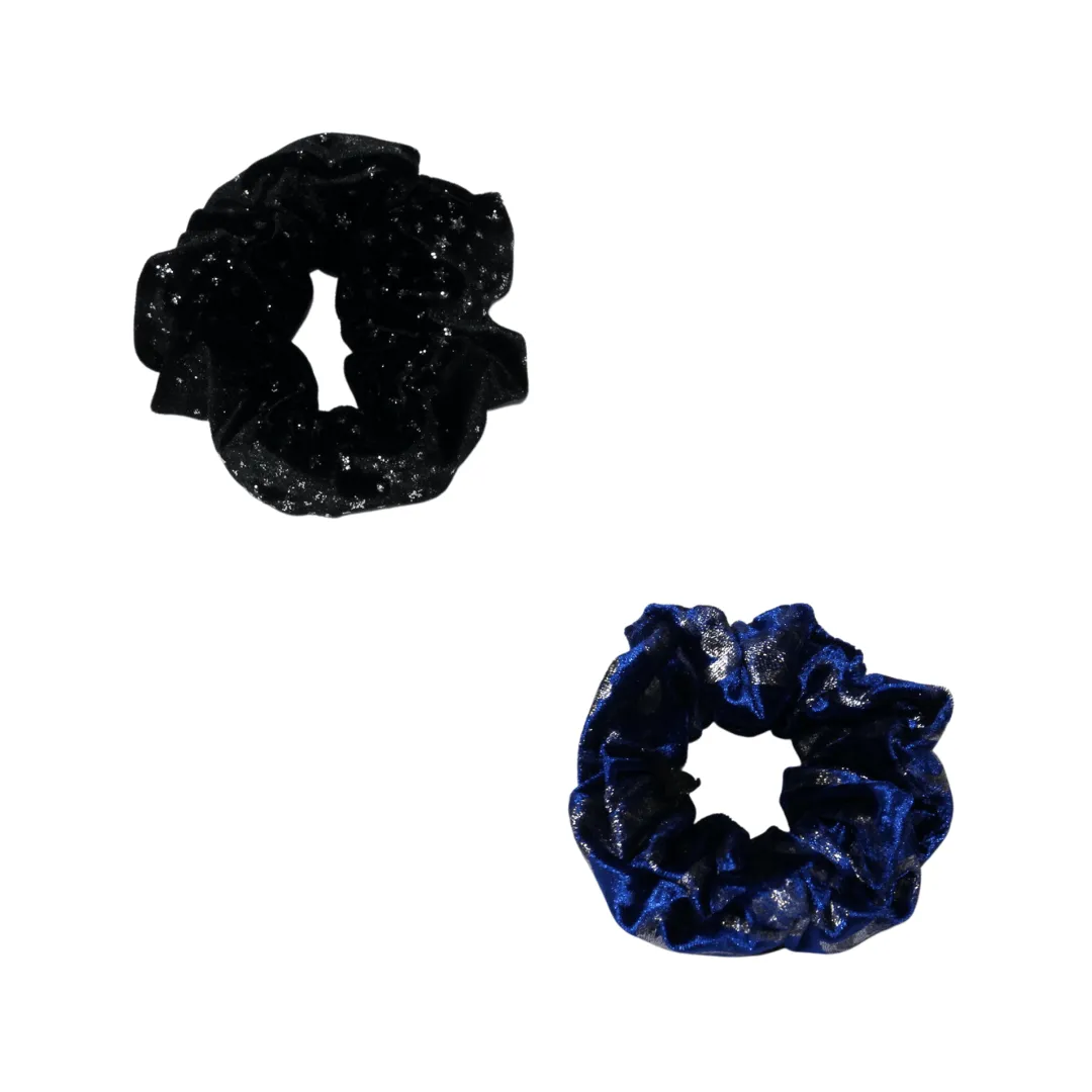 Pack scrunchies bleu noir - Chouchou cheveux - ALEGRIHEAD