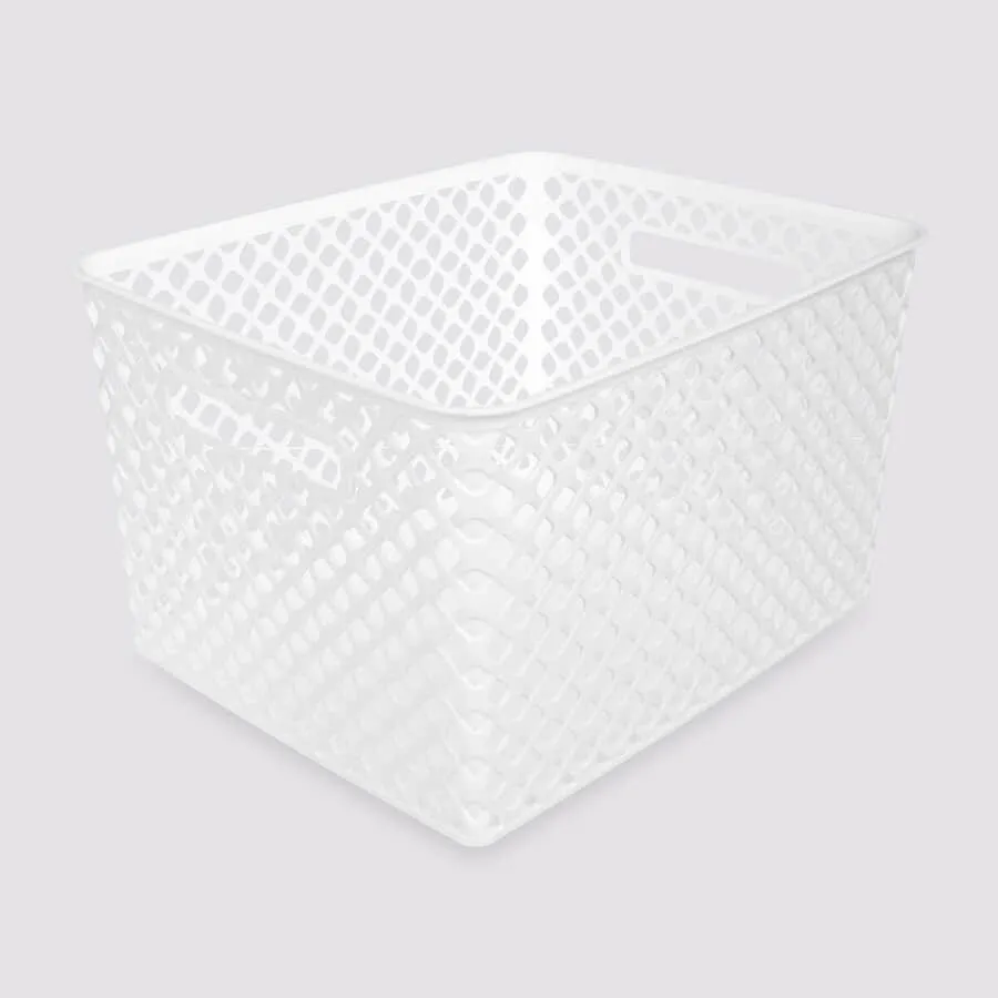 Panier en plastique 19L, Blanc