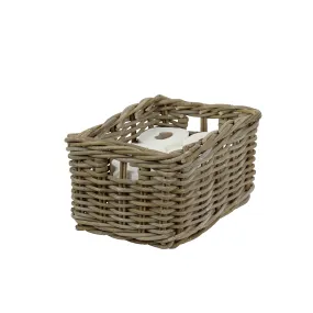 Panier en rotin - Rangement salle de bain