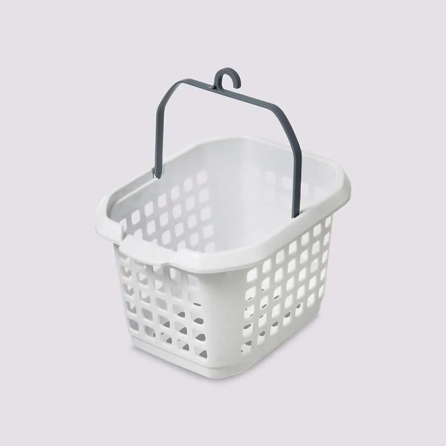 Panier pour pinces à linge, Blanc
