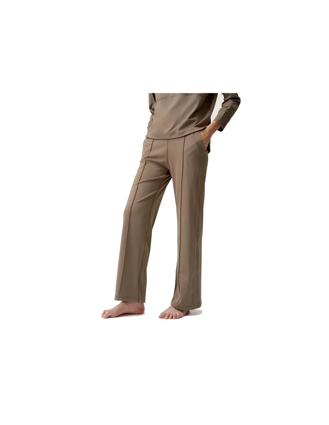 Pantalon de Yoga Born Living Yoga Lua Brown Femmes