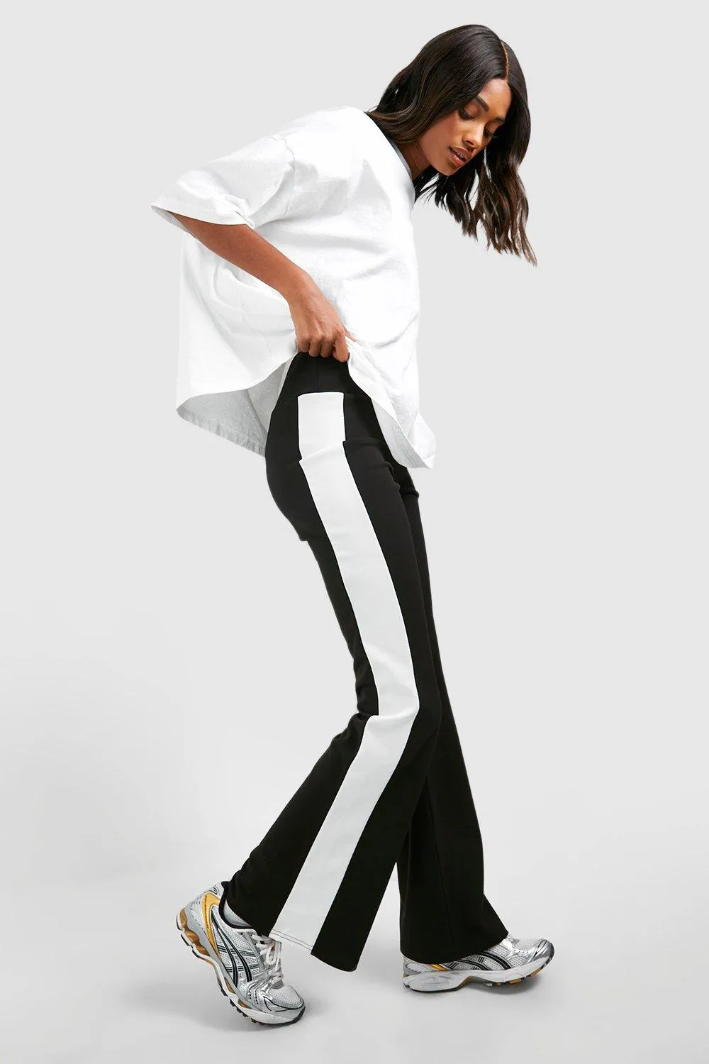 Pantalon de yoga en tissu crêpe