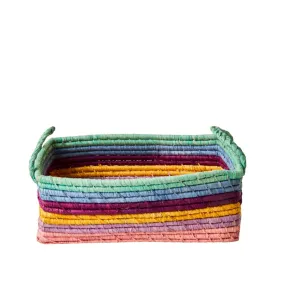 Petit panier rayé - Rangement multicolore