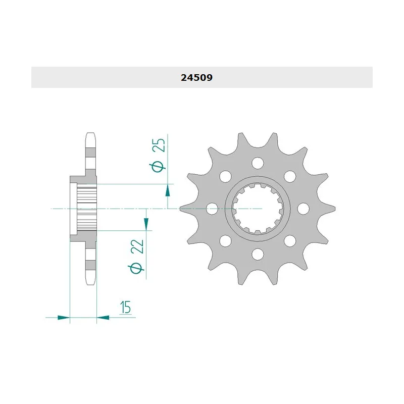 PIGNON ACIER 520 ZX6R