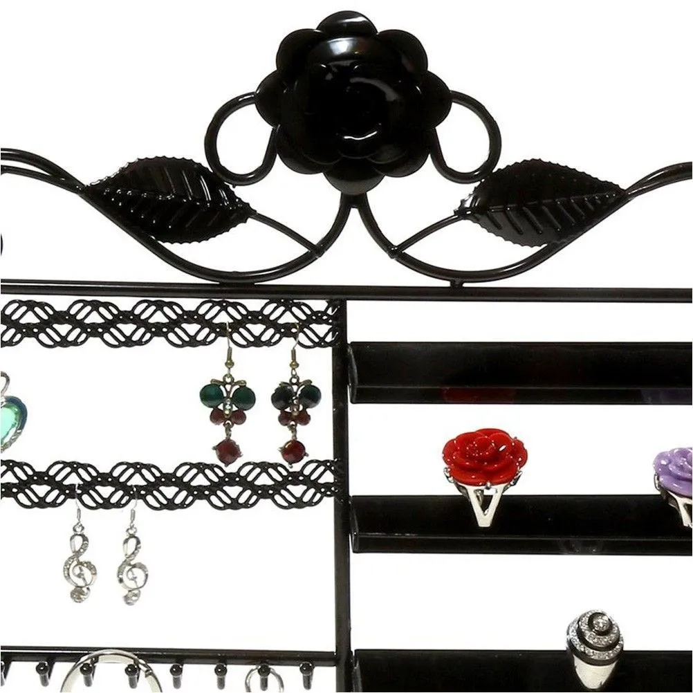 Porte bijoux lorraine bracelet bague boucle noir