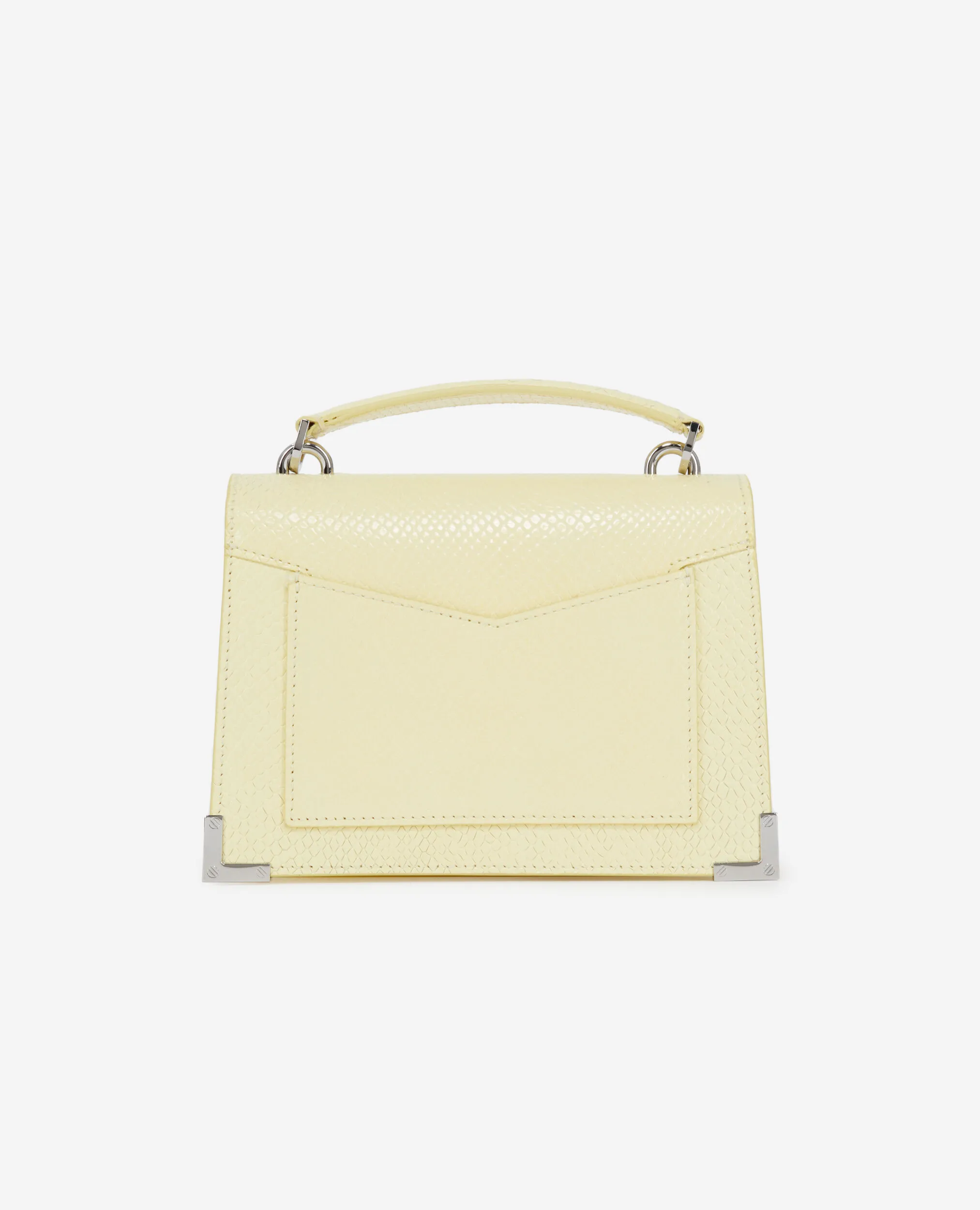 Sac Emily small en cuir jaune