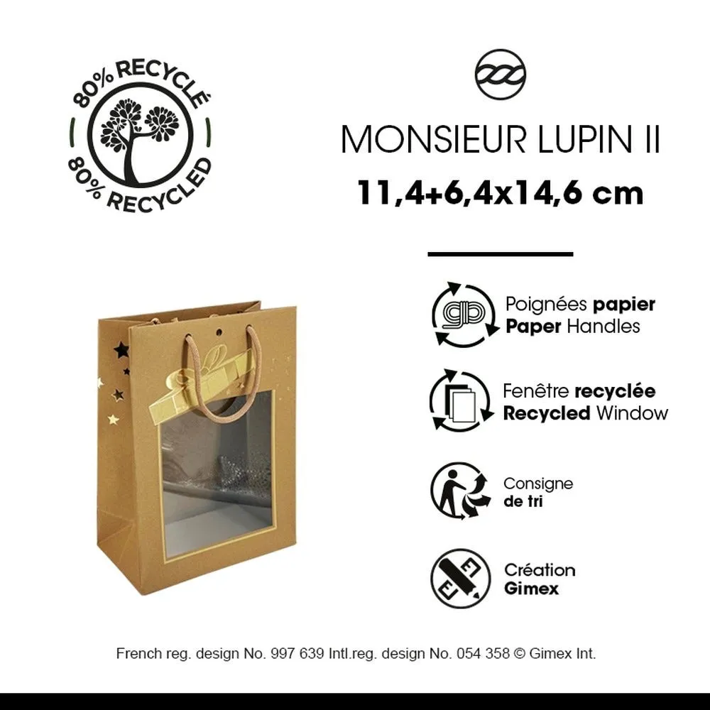 Sac small m.lupin ii kraft brun