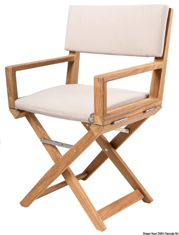 Sedia pieghevole ARC in Teak sabbia