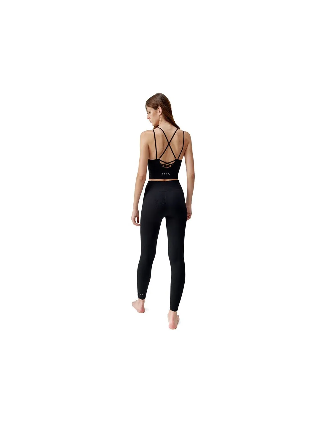 Soutien-gorge de sport Born Living Yoga India Noir Femmes