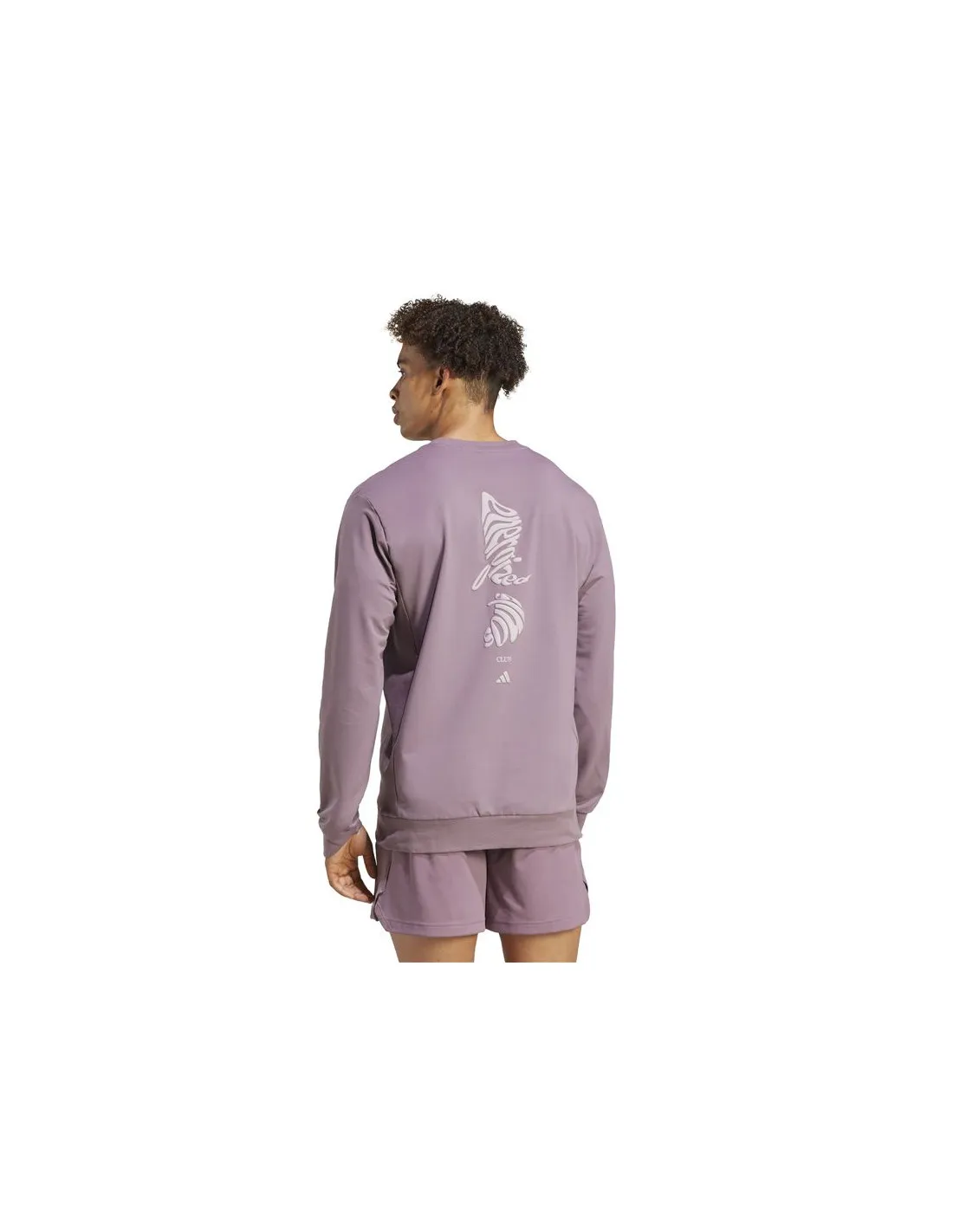 Sweat Fitness adidas Yoga Homme de Crew Neck Lila