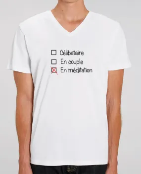 T-shirt homme Yoga - En méditation par tunetoo