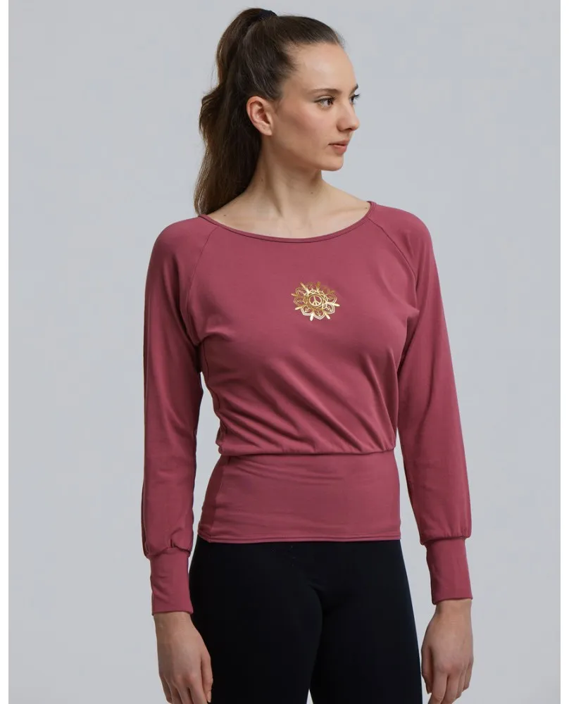T-shirt Yoga femme Peace - Temps Danse