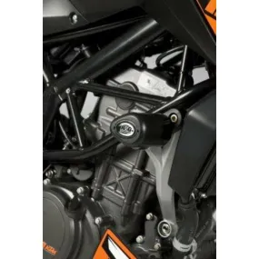 Tampons de protection R&G RACING Aero noir DUKE 125, DUKE 390, GSX-R 600, GSX-R 750