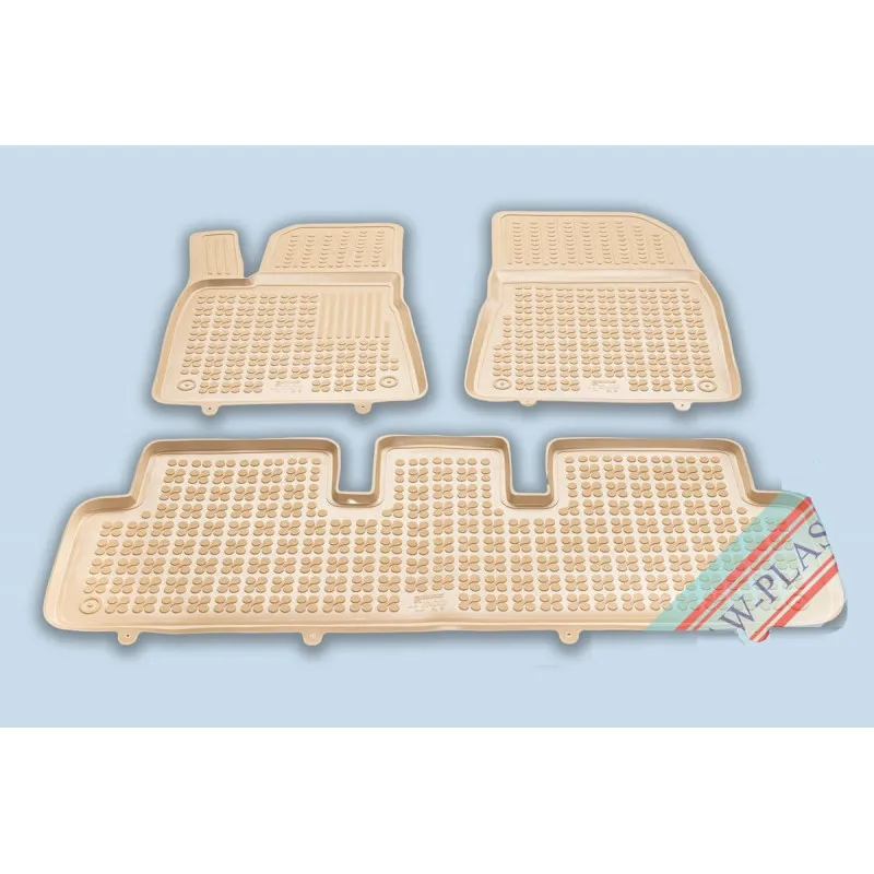 Tapis Caoutchouc Beige Tesla