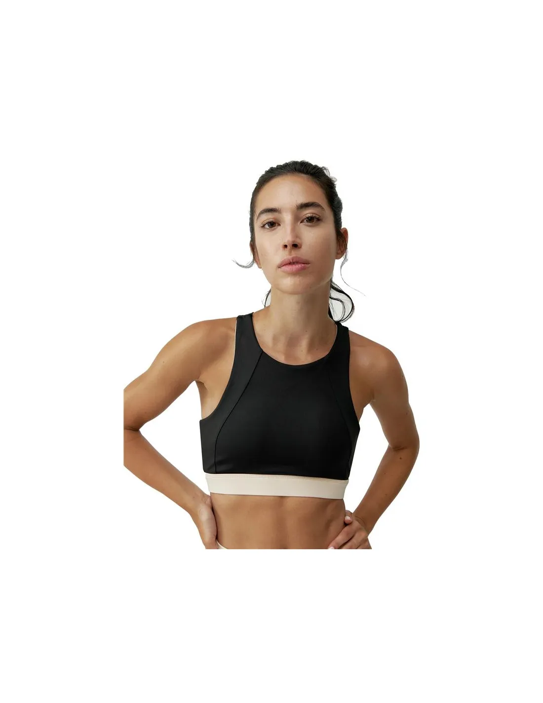 Top Born Living Yoga Fiorella Noir/Tapioca Femmes