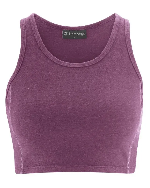 Top court pour le yoga en chanvre et coton bio